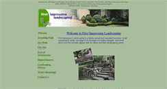 Desktop Screenshot of firstimpressionlandscaping.com